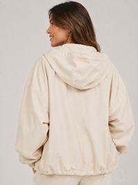 Trench Court Blanc Femme