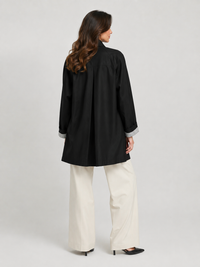 Trench Noir Femme Mi Long