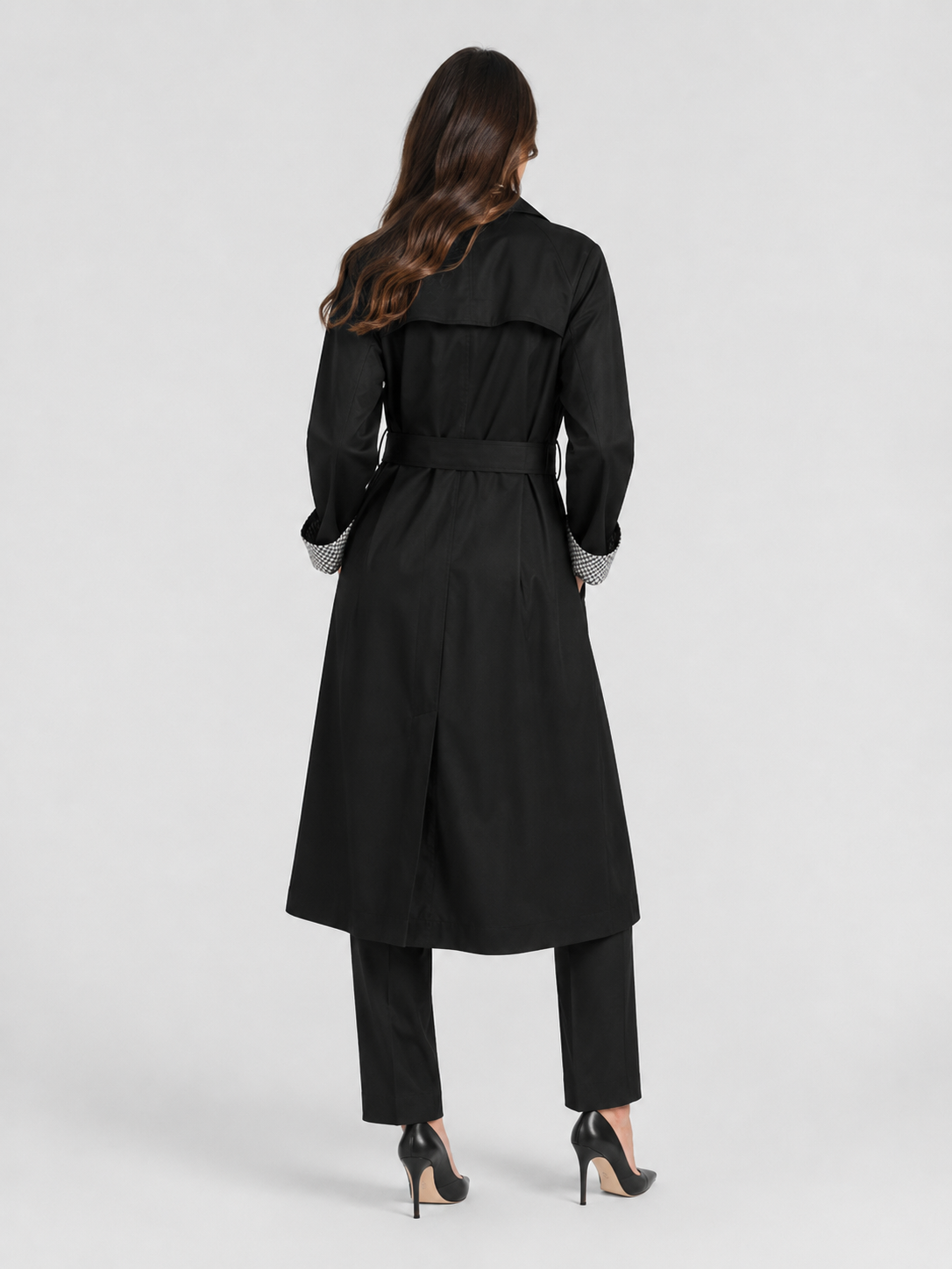 Trench Noir Femme Long