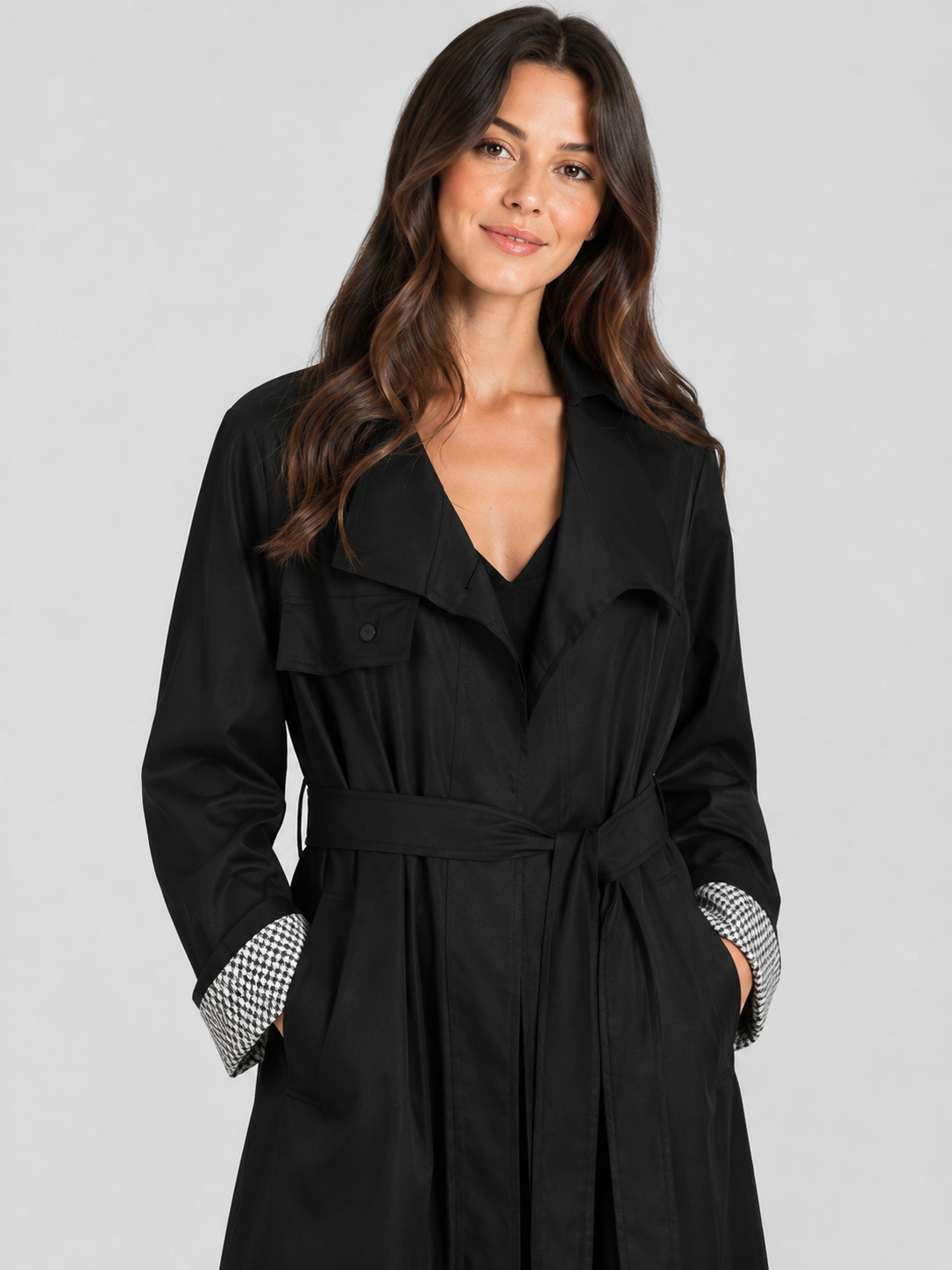 Trench Noir Femme Long