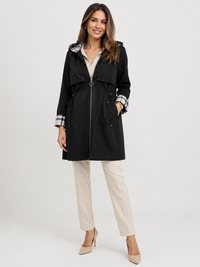 Trench Imperméable Femme Noir