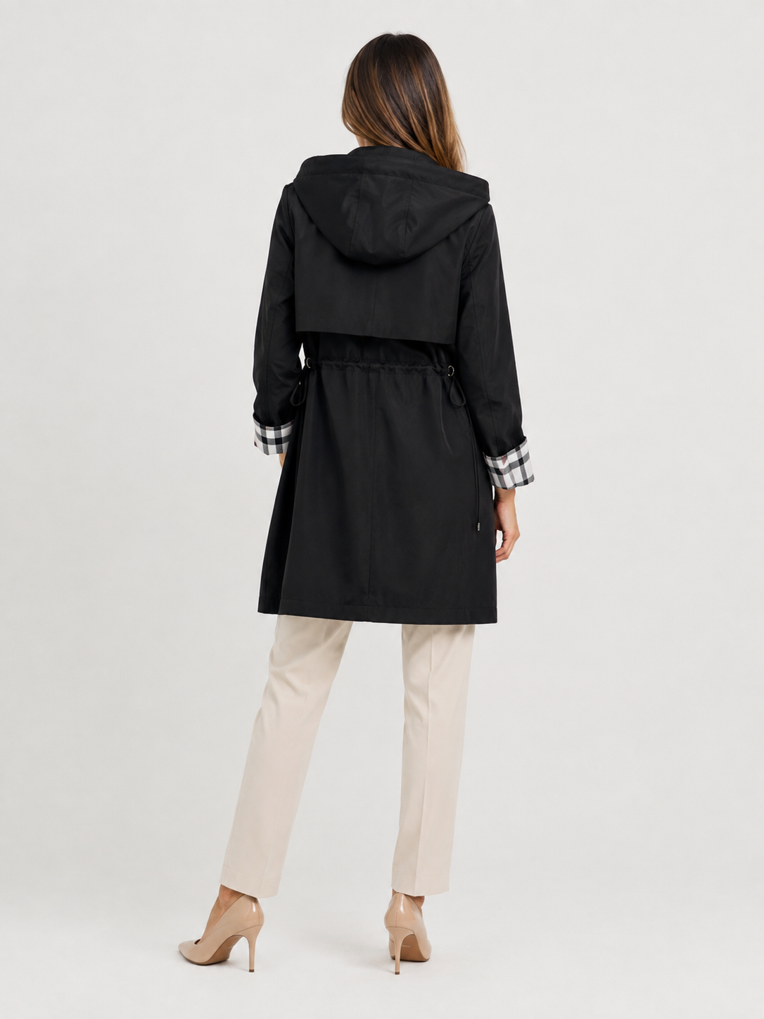 Trench Imperméable Femme Noir