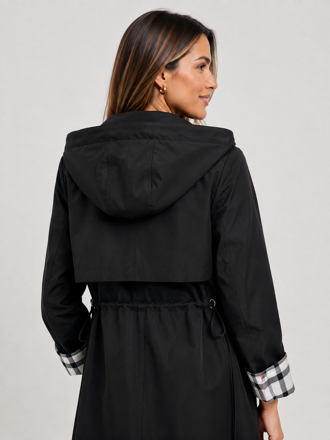 Trench Imperméable Femme Noir