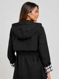 Trench Imperméable Femme Noir