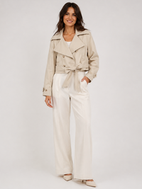 Trench Femme Beige Court