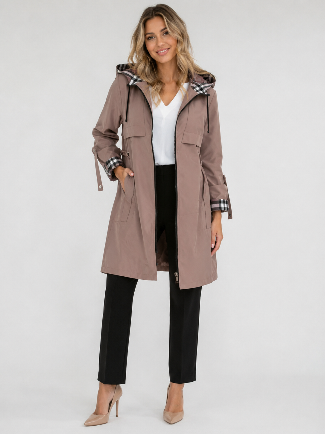 Trench Imperméable Femme Marron