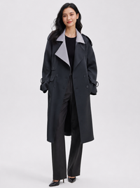 Trench Long Gris