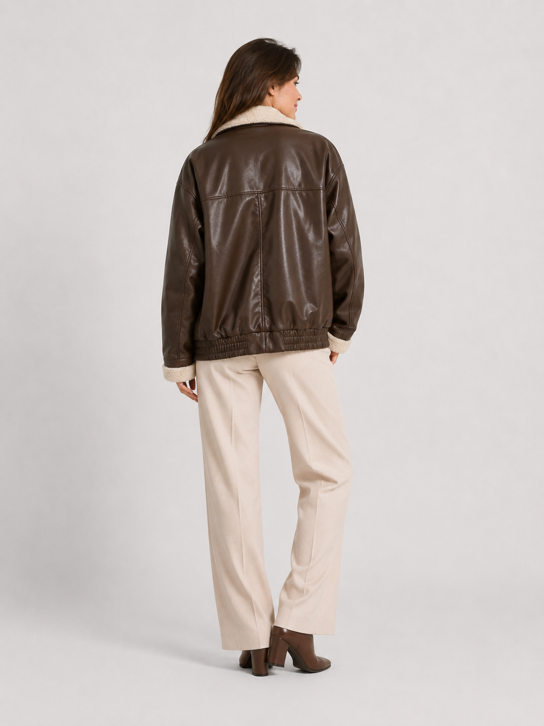 Veste Aviateur Femme Cuir Marron