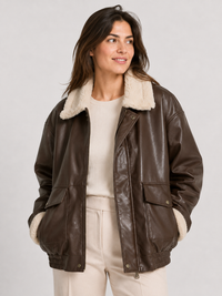 Veste Aviateur Femme Cuir Marron