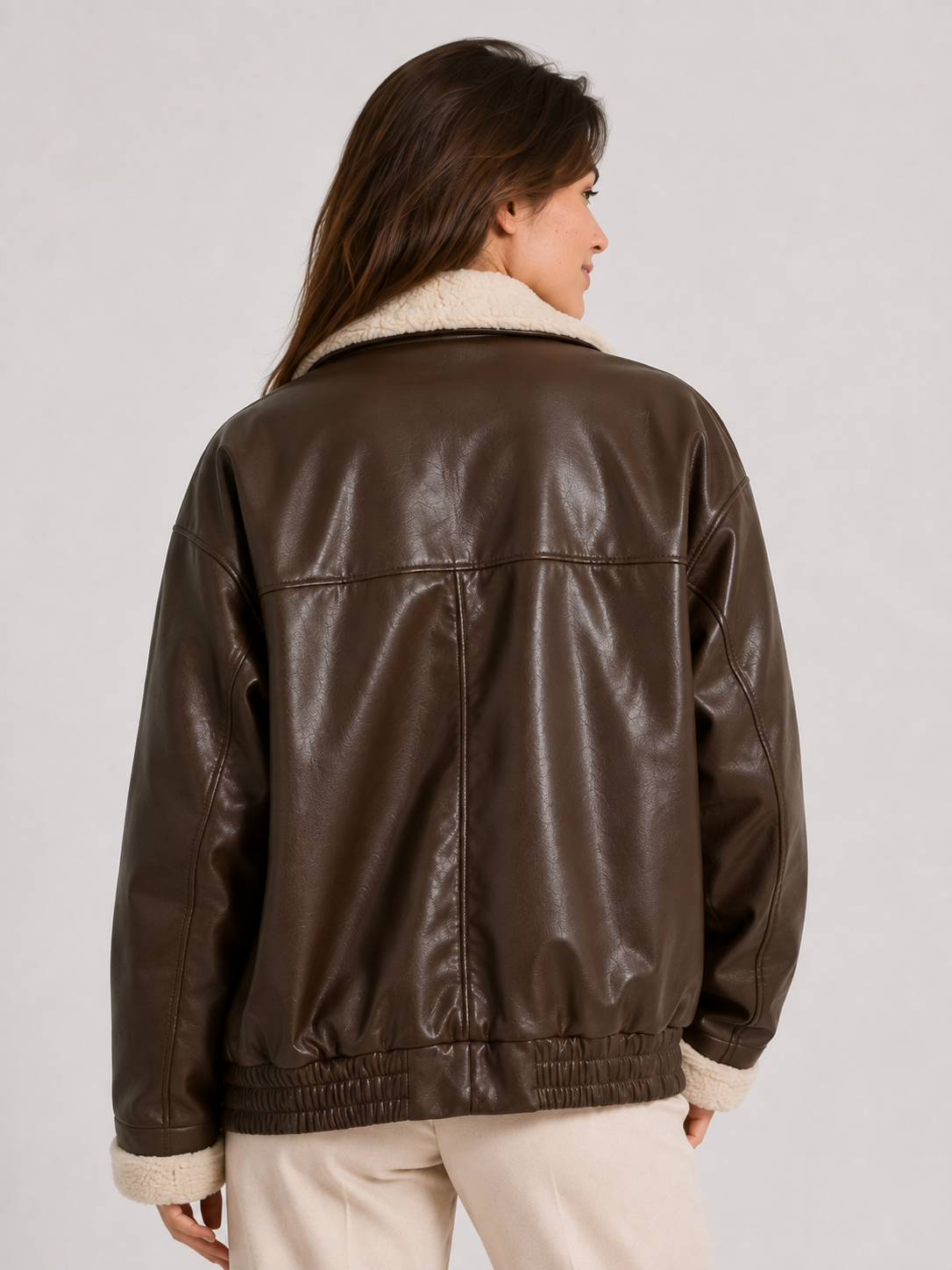Veste Aviateur Femme Cuir Marron
