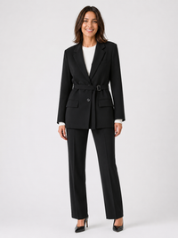 Veste Blazer Laine Noir Femme