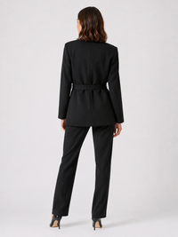 Veste Blazer Laine Noir Femme