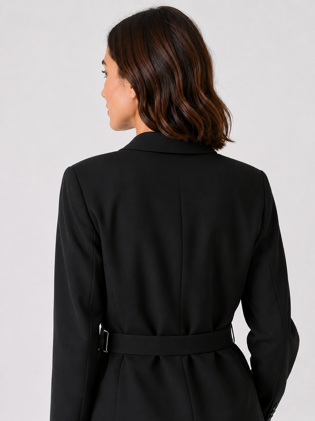 Veste Blazer Laine Noir Femme