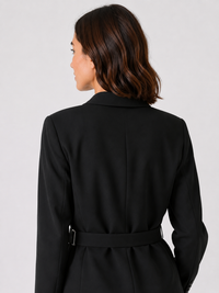 Veste Blazer Laine Noir Femme