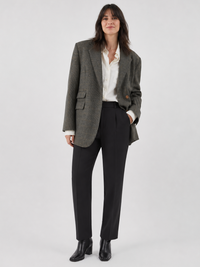 Blazer Marron Femme Laine