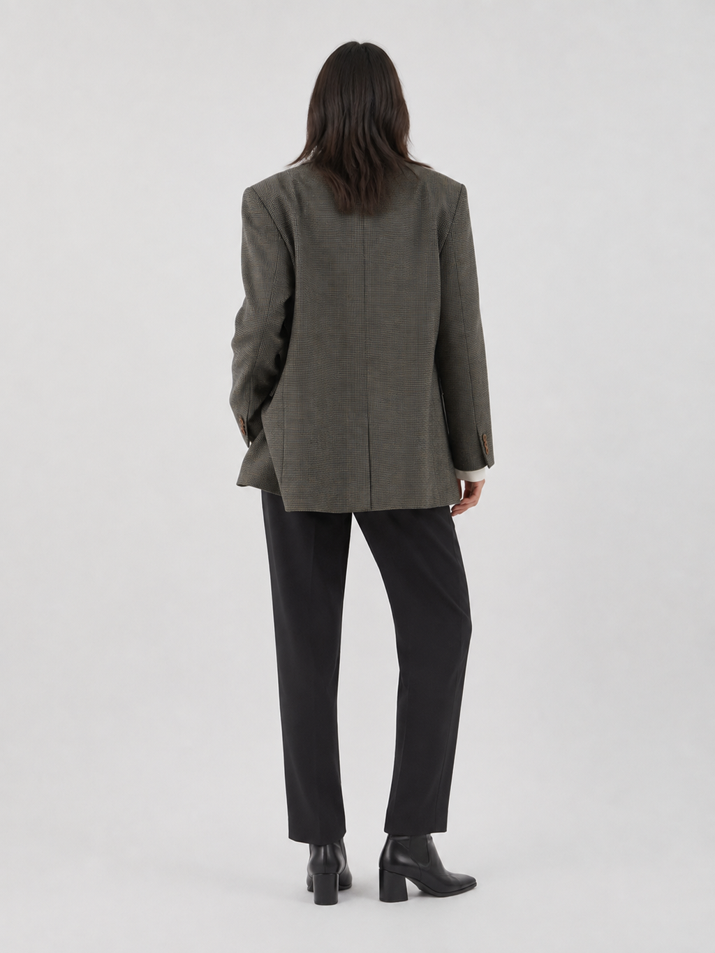 Blazer Marron Femme Laine