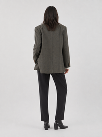Blazer Marron Femme Laine
