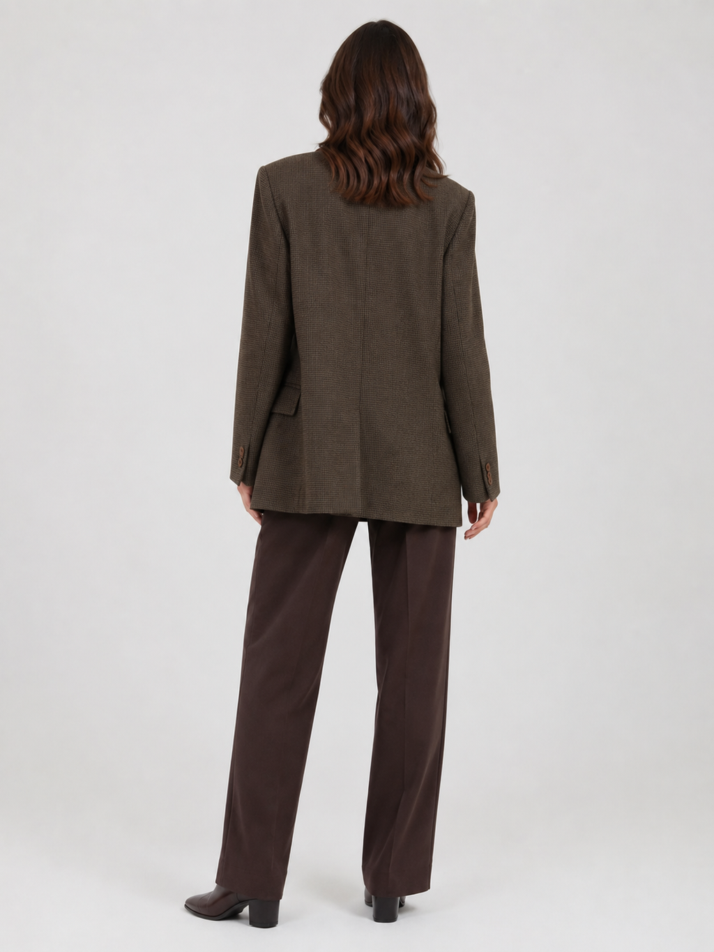 Blazer Laine Femme Marron