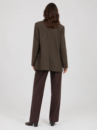 Blazer Laine Femme Marron