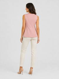 Blazer Sans Manches Rose