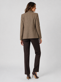 Veste Blazer Marron Femme Croisé
