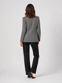 Blazer Croisé Femme Gris