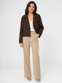 Trench Court Marron Femme