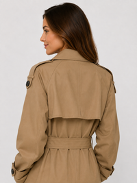 Trench Long Femme Marron