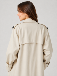 Trench Long Blanc