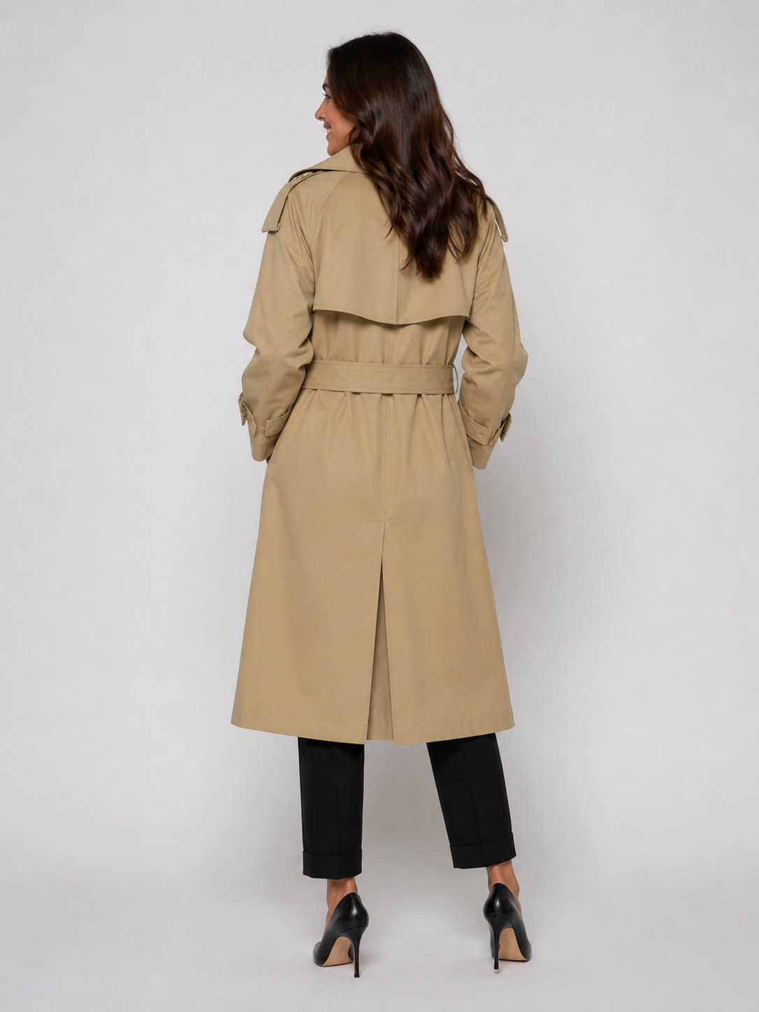 Trench Beige Femme Long