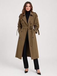 Trench Femme Long Marron