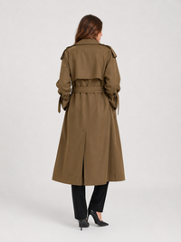 Trench Femme Long Marron