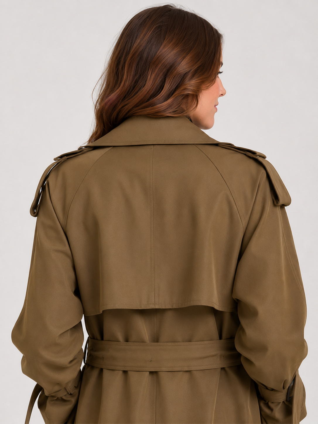 Trench Femme Long Marron