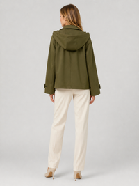 Trench Court Femme Kaki