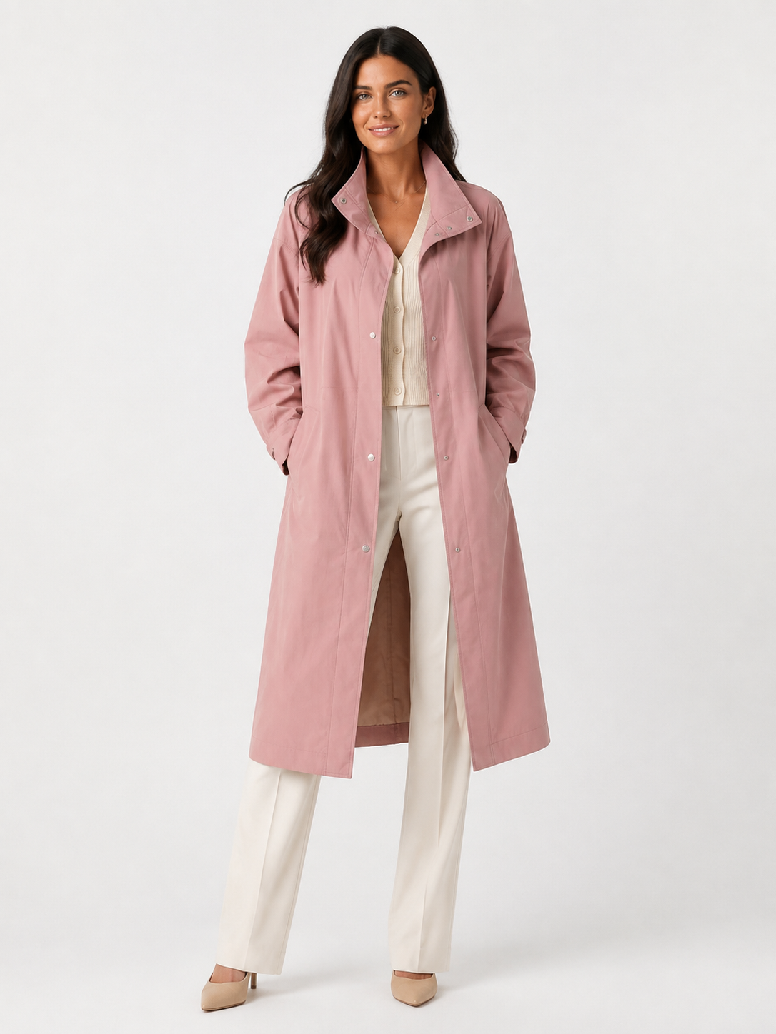 Trench Long Rose