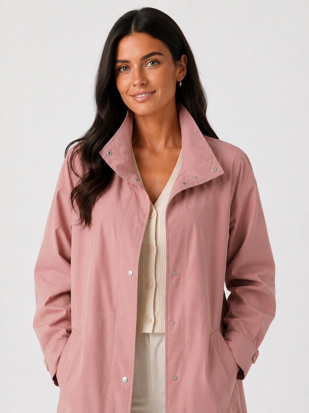 Trench Long Rose