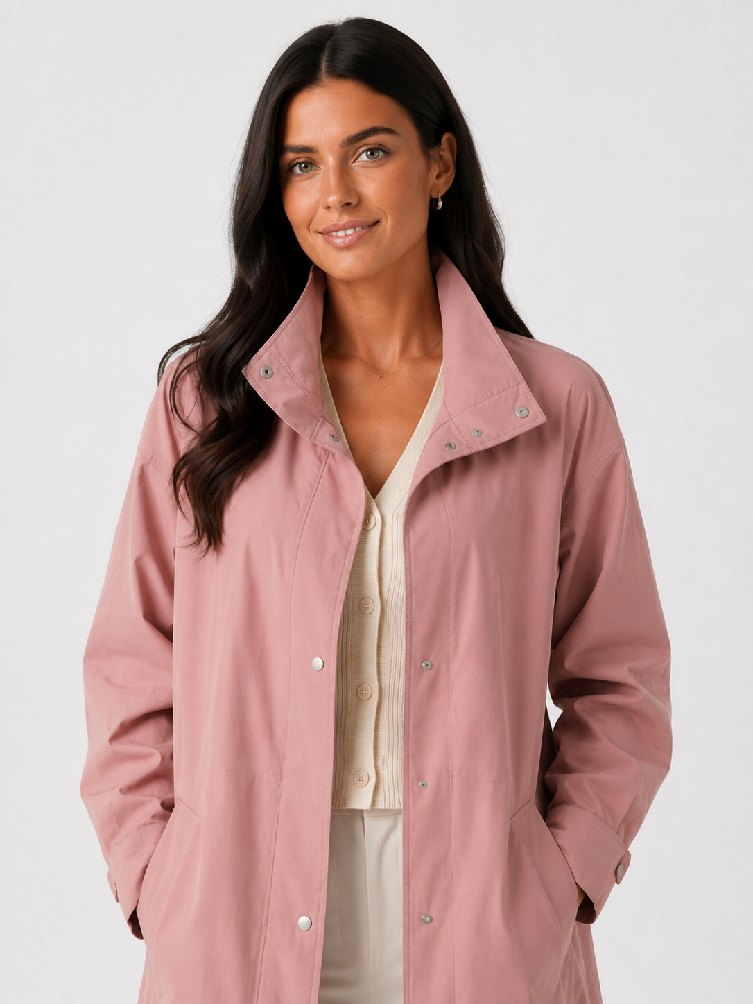 Trench Long Rose