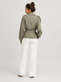 Trench Kaki Femme Court
