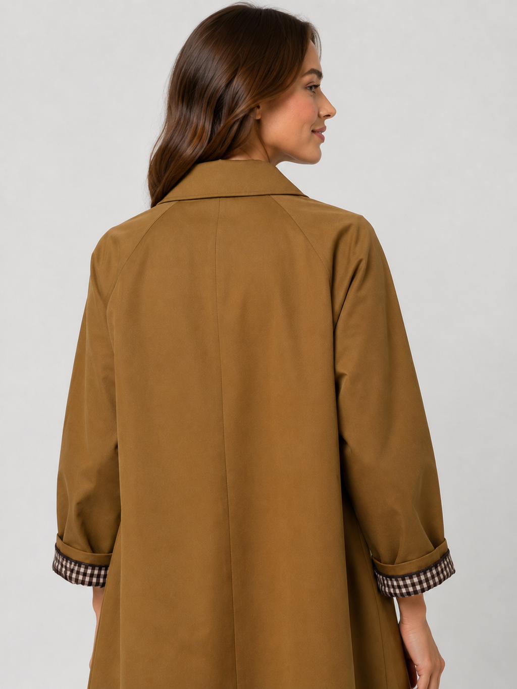 Trench Femme Camel Mi Long