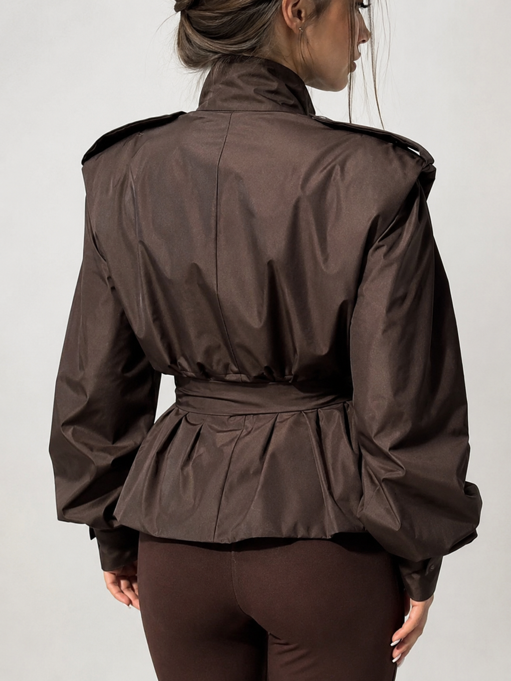 Trench Marron Chocolat Femme