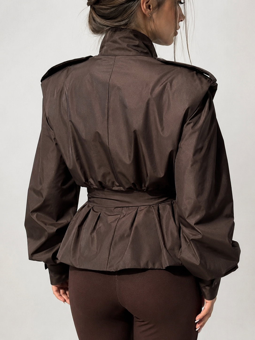 Trench Marron Chocolat Femme