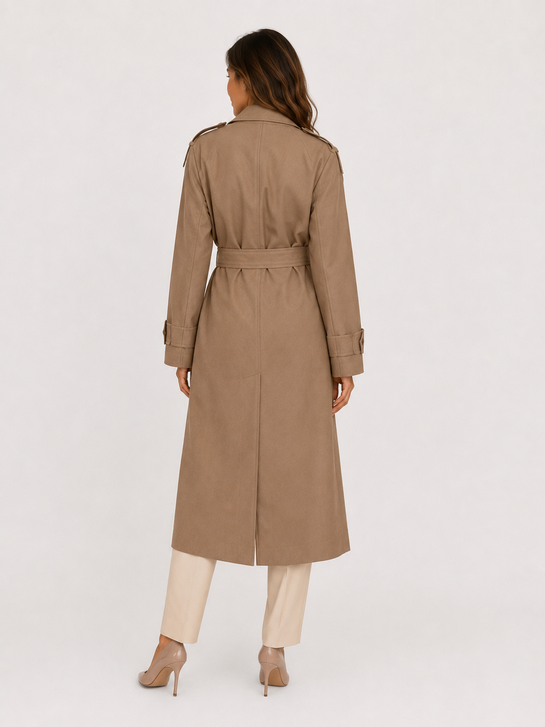 Trench Marron Long Femme