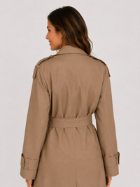 Trench Marron Long Femme