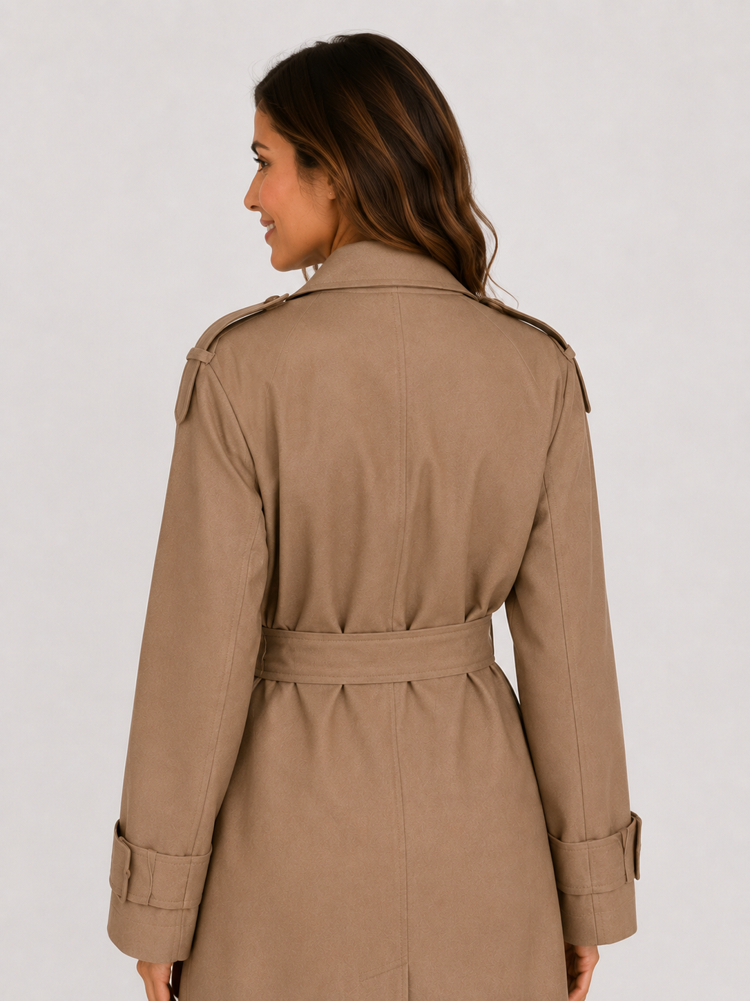 Trench Marron Long Femme