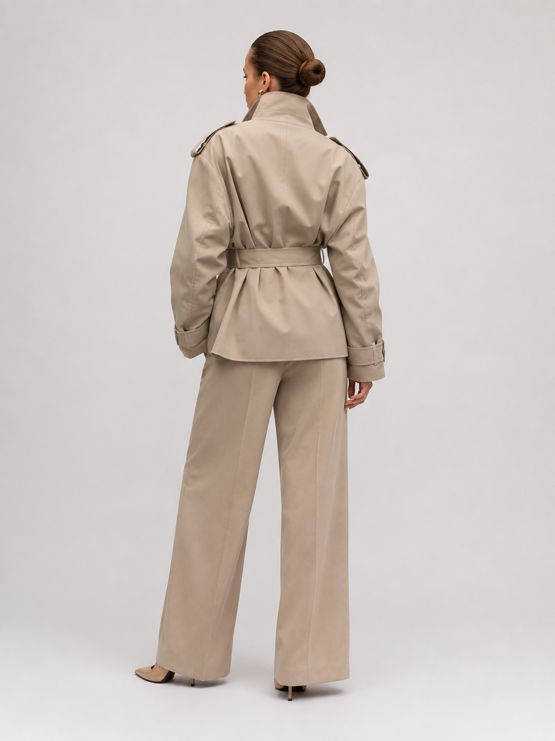 Trench Femme Col Montant