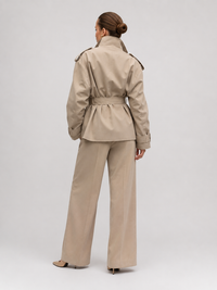 Trench Femme Col Montant