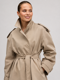 Trench Femme Col Montant
