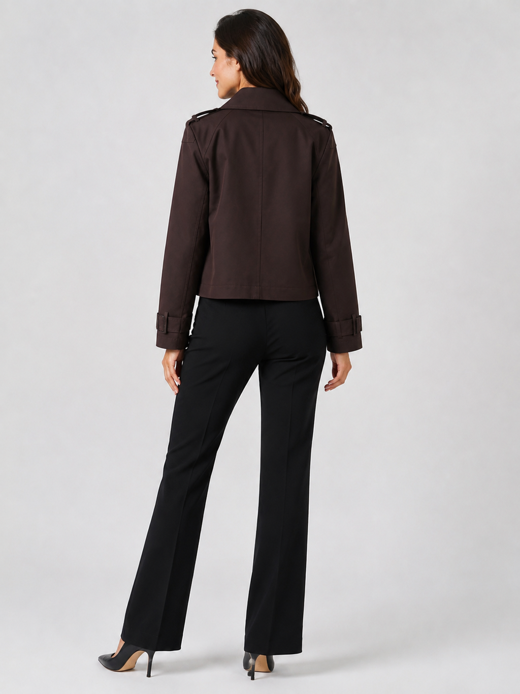 Trench Marron Femme Court