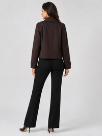 Trench Marron Femme Court