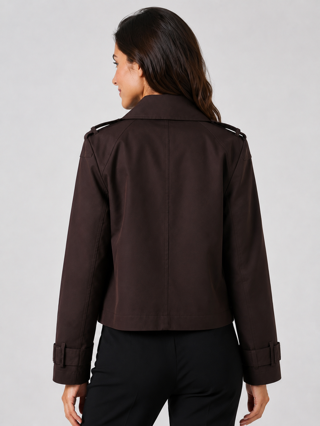 Trench Marron Femme Court
